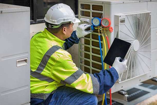 Professional Ac Installation technician working in Morrisville, NY